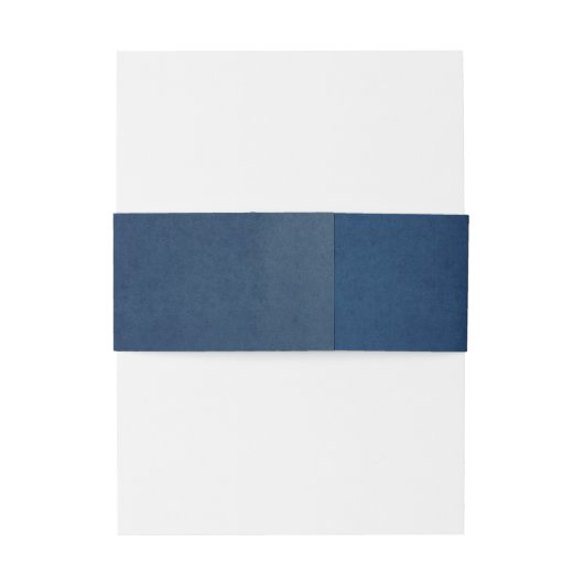 Navy Blue Modern Boho Wedding Einladungsbanderole (Rückseitenbeispiel)