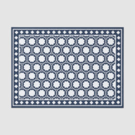 Navy Blue Modern Bone Inlay Decoupage Paper Seidenpapier