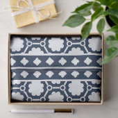 Navy Blue Modern Bone Inlay Decoupage Paper Seidenpapier (Geschenk)
