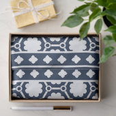 Navy Blue Modern Bone Inlay Decoupage Paper Seidenpapier (Geschenk)