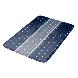 Navy Blue Modern Pattern Badematte