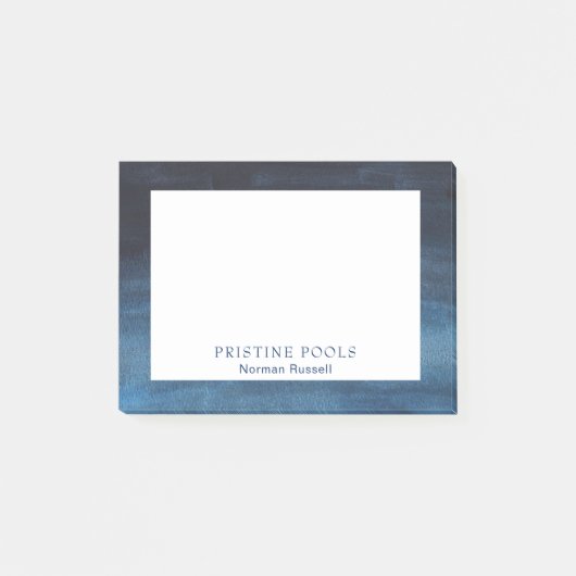 Navy Blue Modern Post-it Klebezettel (Vorderseite)