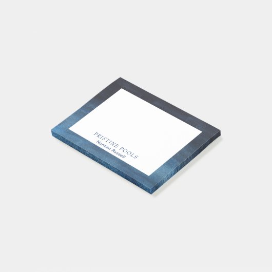 Navy Blue Modern Post-it Klebezettel (angewinkelt)