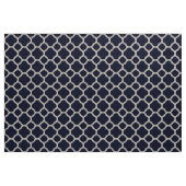 Navy Blue Modern Quatrefolien Große Skala Stoff (Yard (91,4 cm))