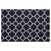 Navy Blue Modern Quatrefolien Große Skala Stoff (Fat Quarter (45,7 x 55,9 cm))