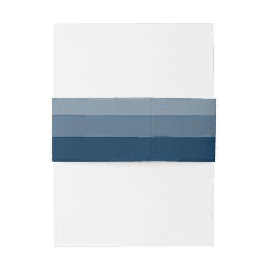 Navy Blue Modern Script Wedding Einladungsbanderole (Rückseitenbeispiel)