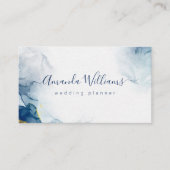 Navy Blue Modern Visitenkarte (Vorderseite)