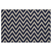 Navy Blue Modern Zickzack Large Scale Stoff (Fat Quarter (45,7 x 55,9 cm))