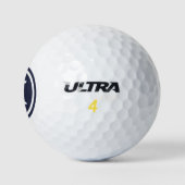 Navy Blue Monogram Personalisierte Golfbälle (Logo)