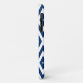Navy Blue Moods Diamond Chevrons Case-Mate iPhone Hülle (Hinten/Links)