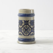 “Navy Blue Mosaic”  Bierglas (Mittel)