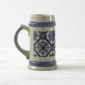 “Navy Blue Mosaic”  Bierglas (Links)