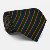 Navy Blue Multi-Stripe  Krawatte (Gerollt)