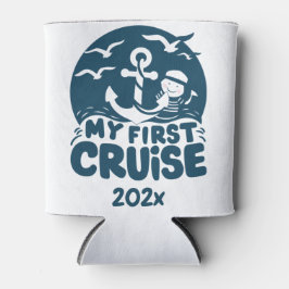 Navy Blue My First Cruise Custom Dosenkühler