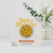 Navy Blue Nacho Average Brautparty  Einladung (Stehend Vorderseite)