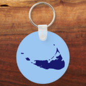 Navy Blue Nantucket Schlüsselanhänger (Vorderseite)