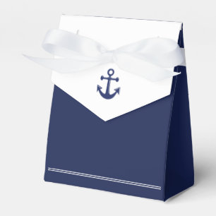 Navy Blue Nautic Gastgeschenk Hochzeit Boxen mit A Geschenkschachtel