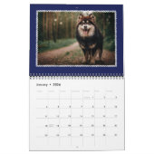 Navy Blue Nautic Rope Frame Foto Kalender (Jan 2026)