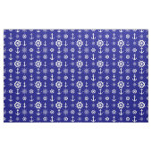 Navy Blue Nautical Muster Stoff (Fat Quarter (45,7 x 55,9 cm))