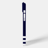 Navy Blue Nautical Rope and Anchor Mit Monogramm Case-Mate iPhone Hülle (Rückseite / Links)