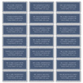 Navy Blue Nautical Wedding Guest Address Labels (Vorderseite)