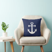 Navy Blue Nautical Wedlows Kissen (Stuhl )