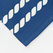 Navy Blue Nautical Willkommen bei Custom Boote Fleecedecke (Ecke)