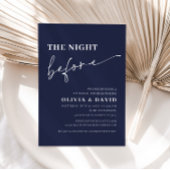 Navy Blue Night Before Probe Dinner Einladung