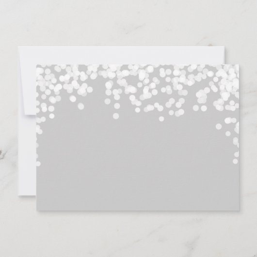 Navy Blue Night Lights Star Lights Dankeskarte (Rückseite)