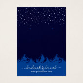 Navy Blue Night Mountains Handmade Earring Display (Vorderseite)