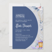Navy Blue Night Sky Ramadan Iftar Dinner Einladung (Vorderseite)