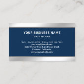 Navy Blue Notebook PC-Reparaturtechniker Visitenkarte (Rückseite)