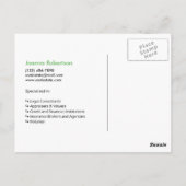 Navy Blue Nur verkaufte echte Anwesen-Anzeigenvorl Postkarte (Rückseite)