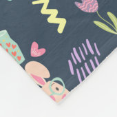 Navy Blue Oaster Bunny Fleecedecke (Ecke)