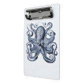 Navy Blue Octopus Illustration von Ernst Haeckel Mini Klemmbrett (Gewinkelt2)