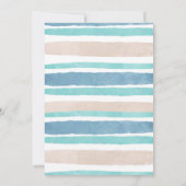 Navy Blue Oh Baby Whale Baby Dusche Einladung (Rückseite)