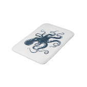 Navy-Blue-Oktopus-Seemaschine Badematte (Schrägansicht)