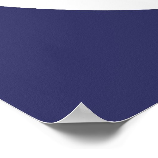 Navy Blue Old modische Oval Border Silhouette Poster (Ecke)