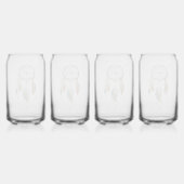 Navy Blue Ombre Dream Catcher Dosenglas (Hinten)