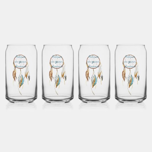 Navy Blue Ombre Dream Catcher Dosenglas (Vorderseite)