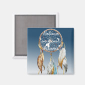 Navy Blue Ombre Dream Catcher Magnet (Vorderseite/Rückseite)