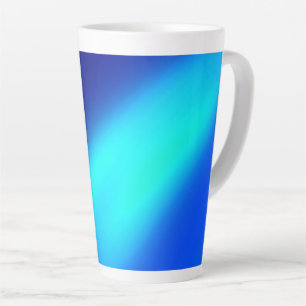 Navy Blue Ombre Moonlight Two Strip Milchtasse
