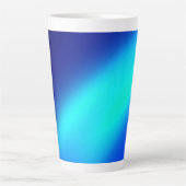 Navy Blue Ombre Moonlight Two Strip Milchtasse (Vorderseite)