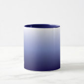 Navy Blue Ombre Personalisiert Typ Name Tasse (Zentrum)