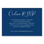 Navy Blue Online Website UAWG Enclosure Cards Tischnummer (Vorderseite)