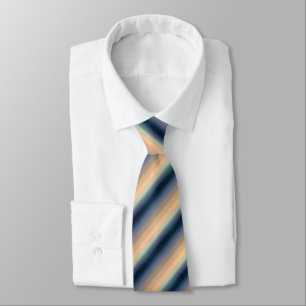 Navy Blue Orange Ombre Color Krawatte