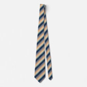 Navy Blue Orange Ombre Color Krawatte (Vorderseite)