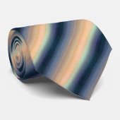 Navy Blue Orange Ombre Color Krawatte (Gerollt)