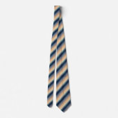 Navy Blue Orange Ombre Color Krawatte (Rückseite)