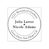 Navy Blue Orange Spring Tulip Blume Hochzeit Gummistempel (Prägung)